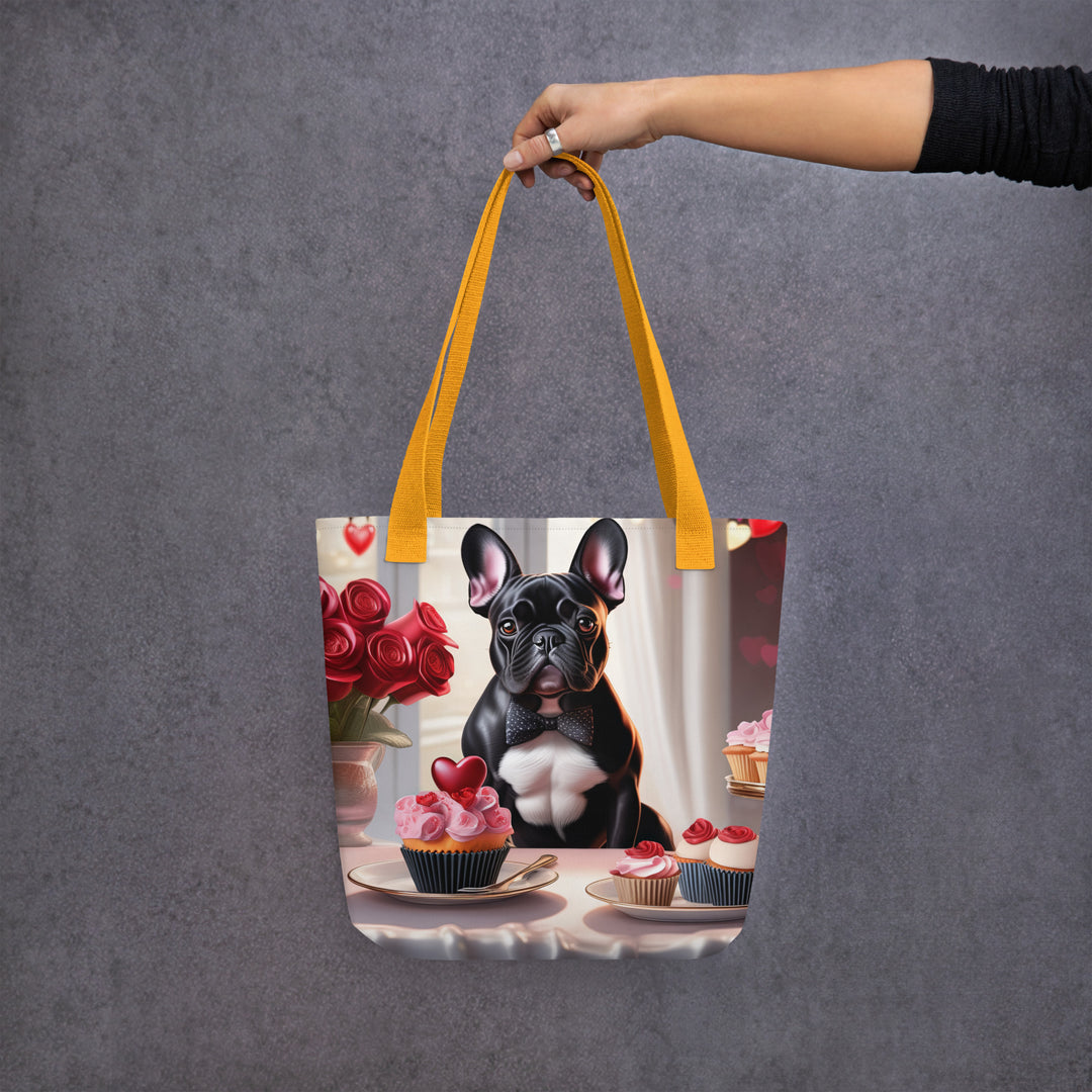 Tote bag-French Bulldog Romantic