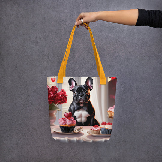 Tote bag-French Bulldog Romantic