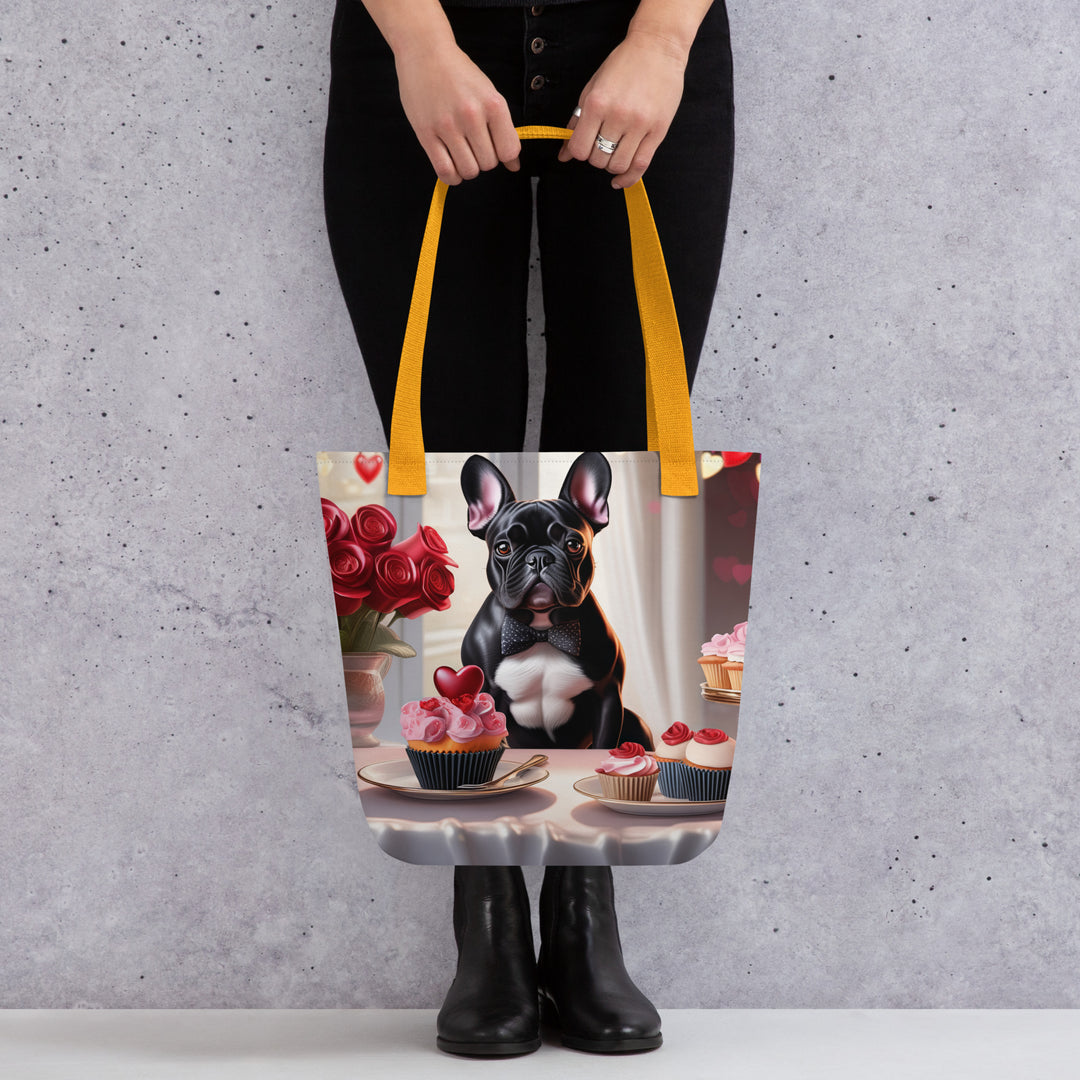 Tote bag-French Bulldog Romantic