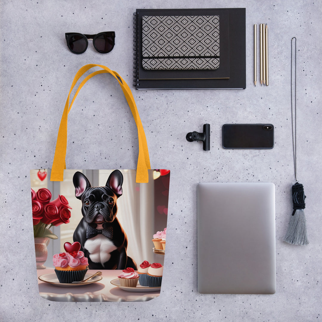 Tote bag-French Bulldog Romantic