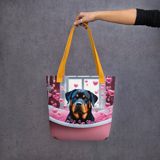 Tote bag-Rottweiler Romantic V3