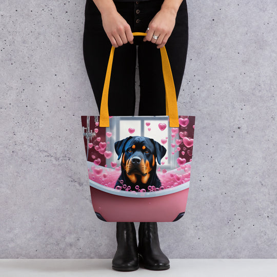 Tote bag-Rottweiler Romantic V3