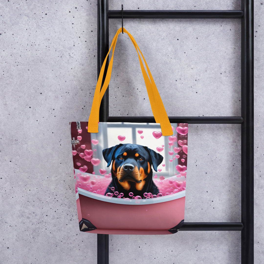 Tote bag-Rottweiler Romantic V3