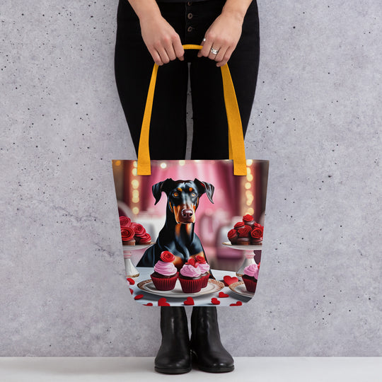 Tote bag-Doberman Pinscher  Romantic V2