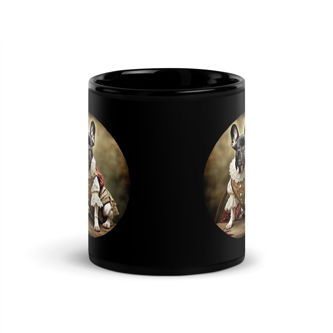 Black Glossy Mug-French Bulldog