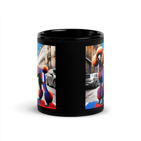 Poodle- Black Glossy Mug v2