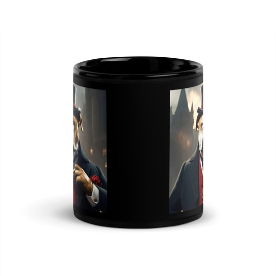 Bulldog- Black Glossy Mug