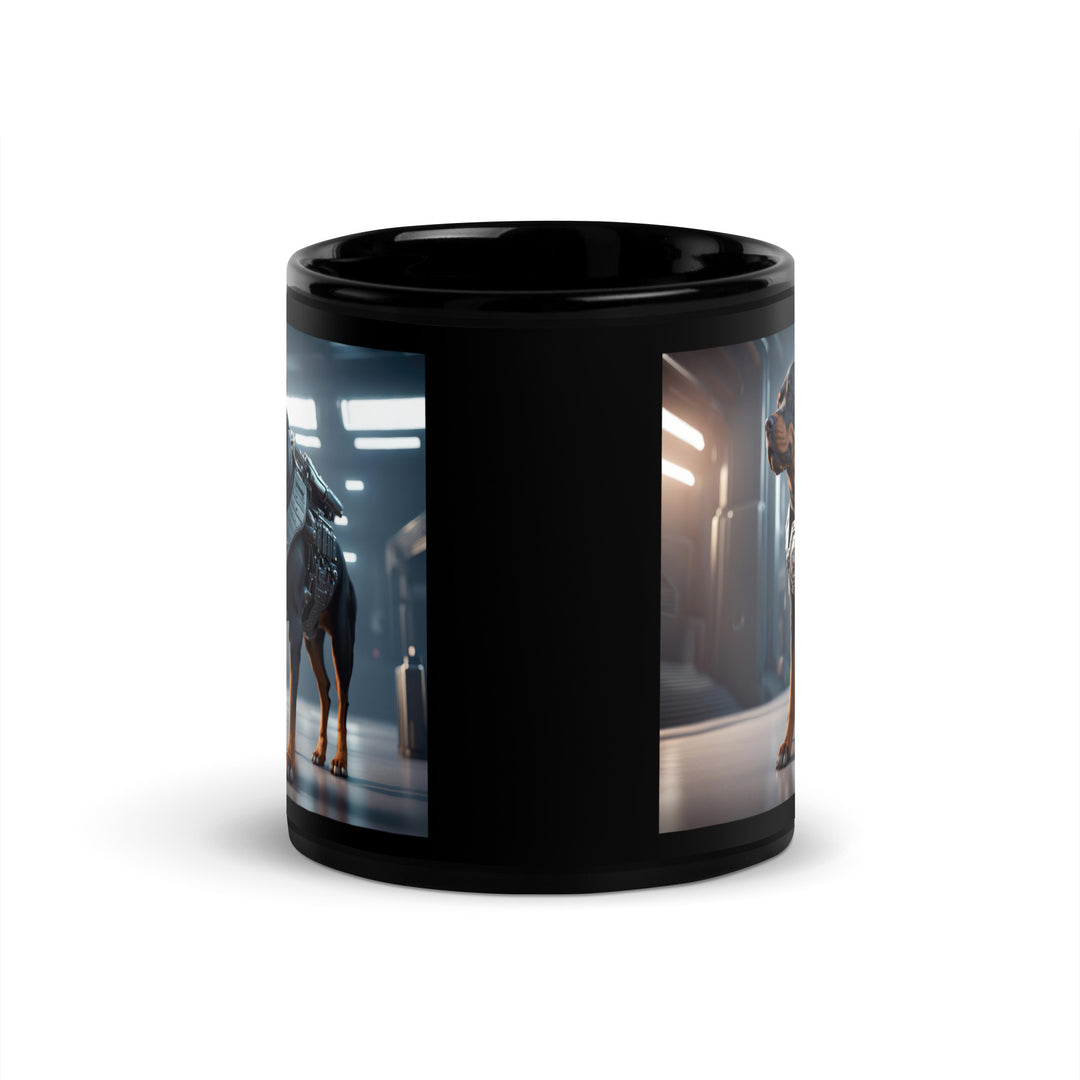 Rottweiler- Black Glossy Mug V4