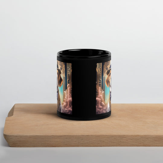 Beagle- Black Glossy Mug v2