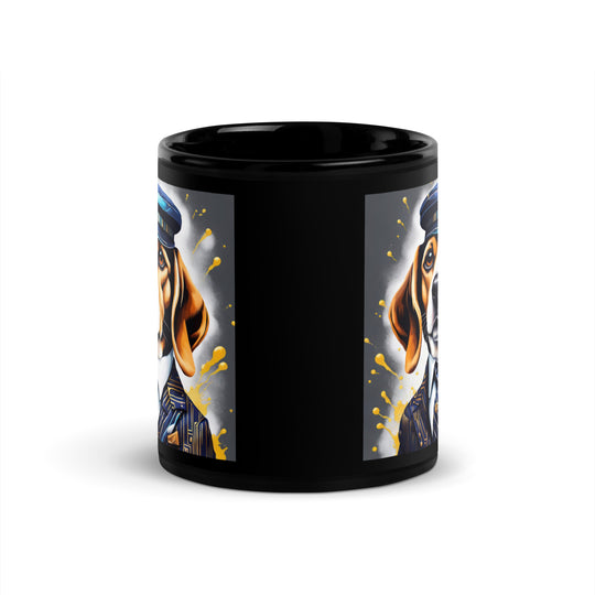 Beagle- Black Glossy Mug v5