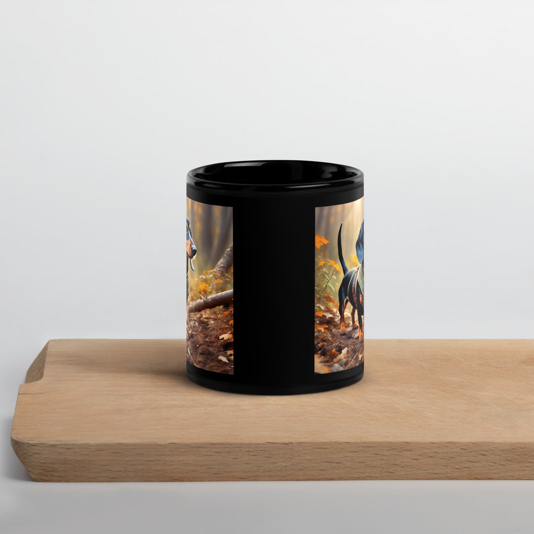 Dachshund- Black Glossy Mug v3