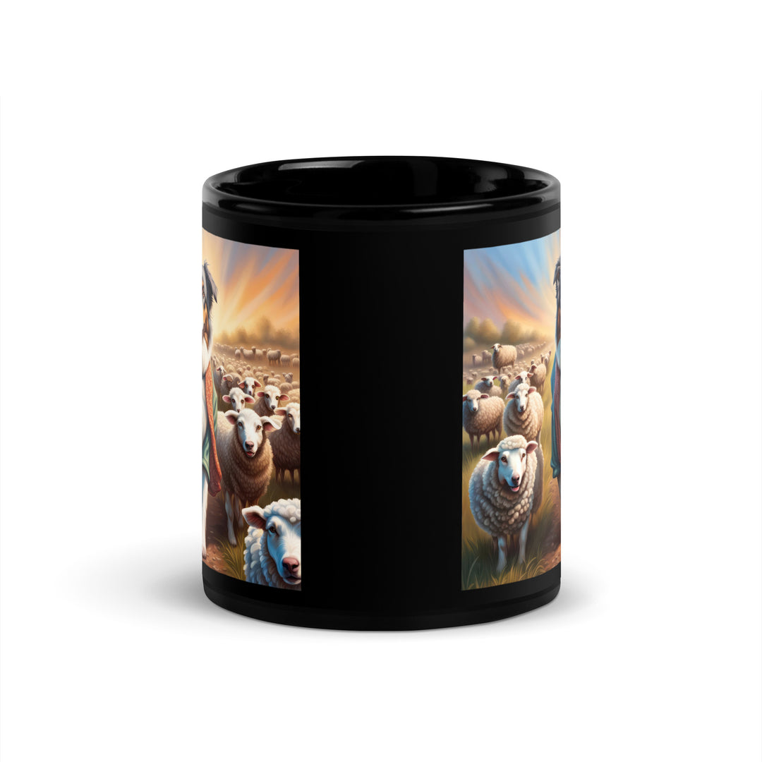 Australian Shepherd- Black Glossy Mug