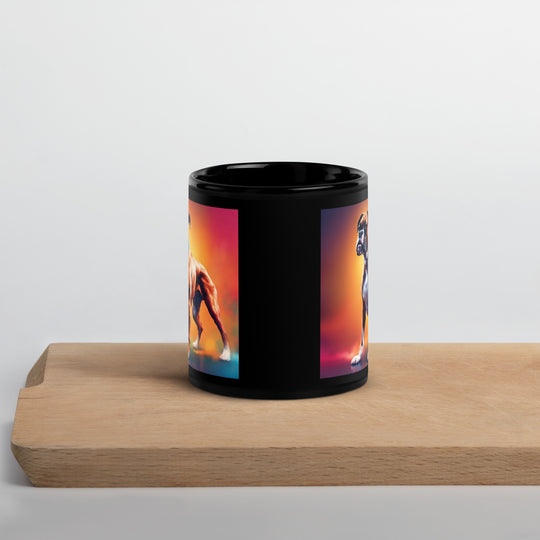 Boxer- Black Glossy Mug v5