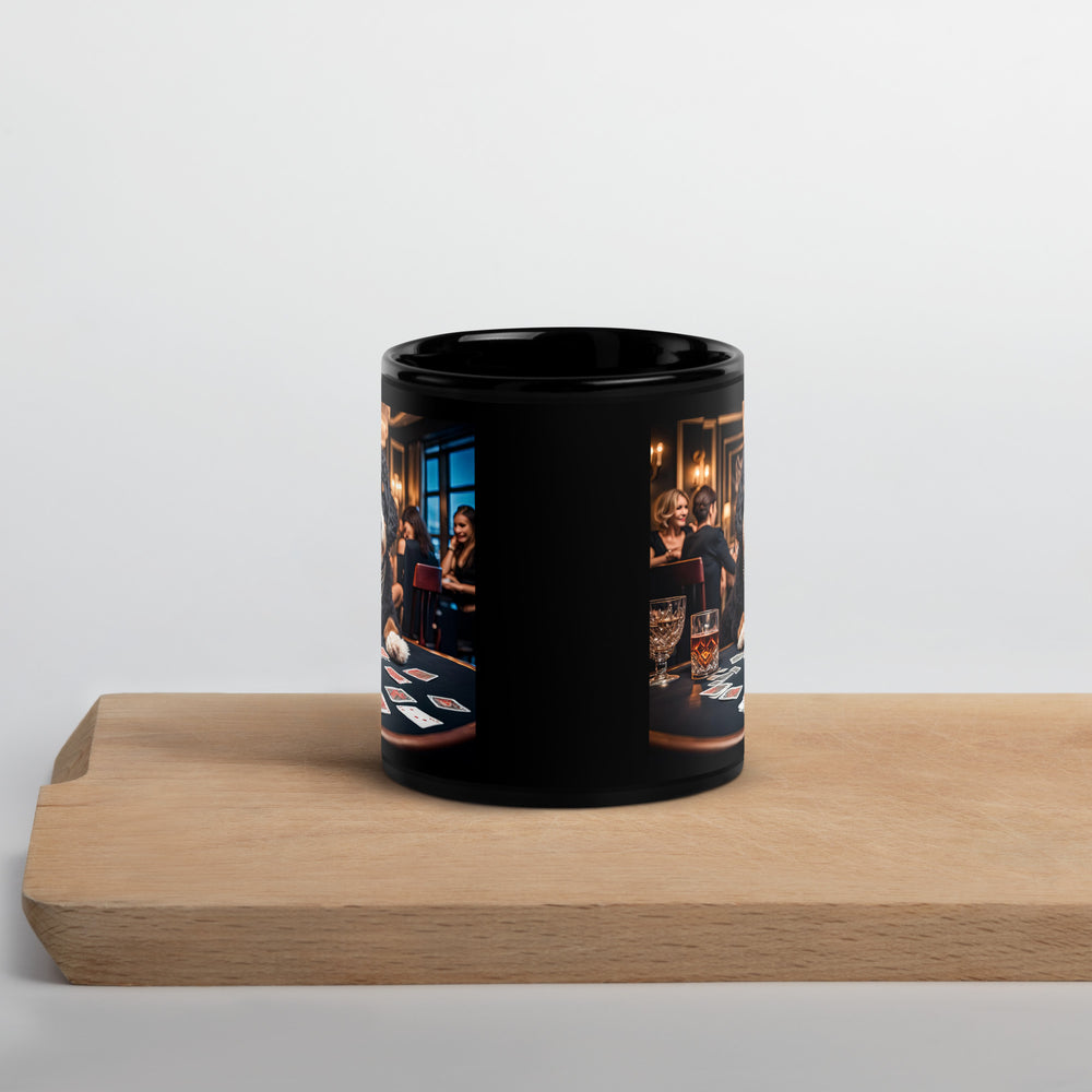 Bernedoodle General- Black Glossy Mug