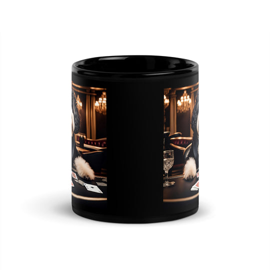 Bernedoodle General- Black Glossy Mug v7