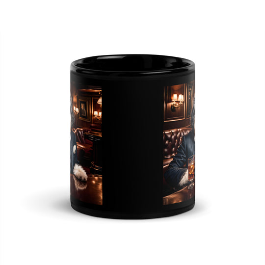 Bernedoodle General- Black Glossy Mug v13