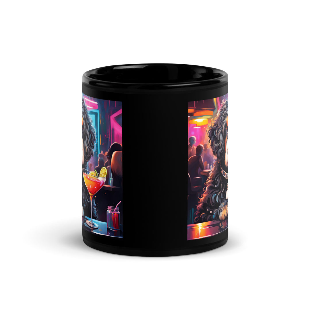 Bernedoodle General- Black Glossy Mug v16