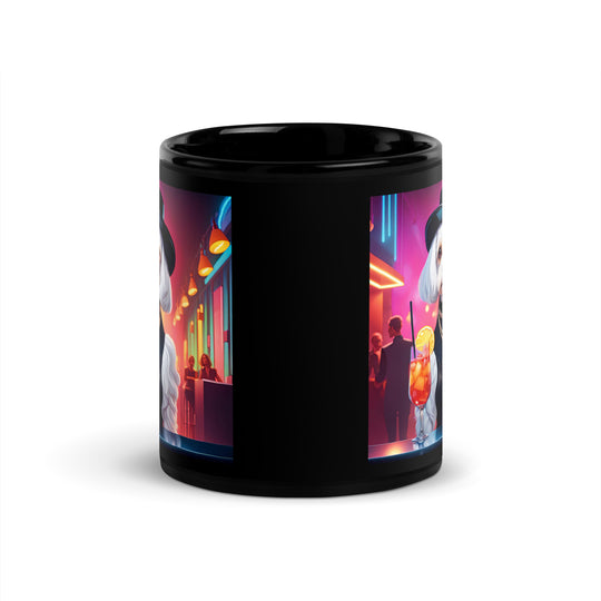 Cavachon- Black Glossy Mug v12