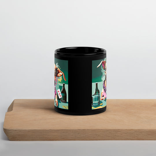 Chiweenie General- Black Glossy Mug v14