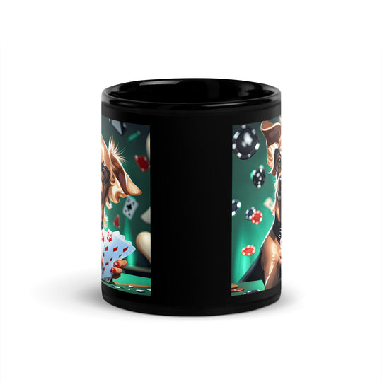 Chiweenie General- Black Glossy Mug v15