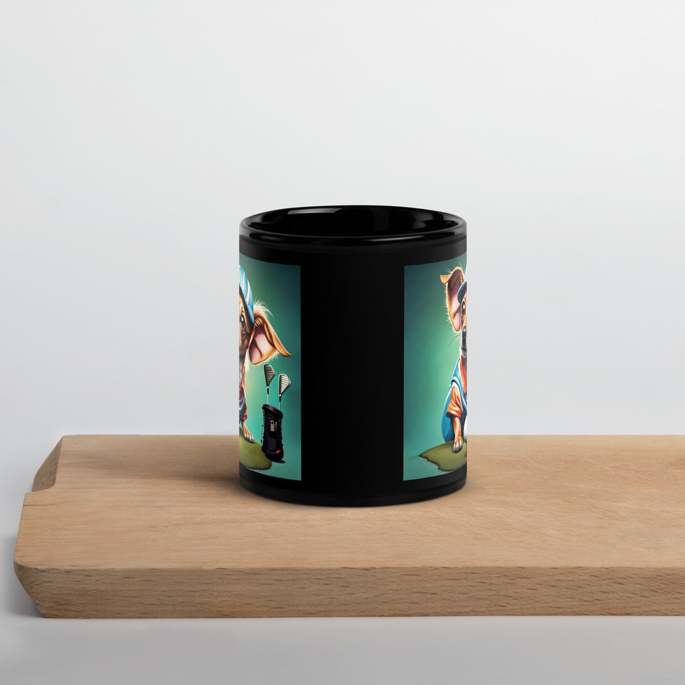 Chiweenie General- Black Glossy Mug v18