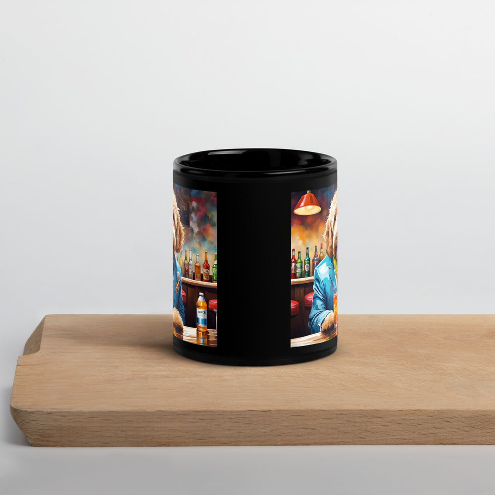 Goldendoodle- Black Glossy Mug v3