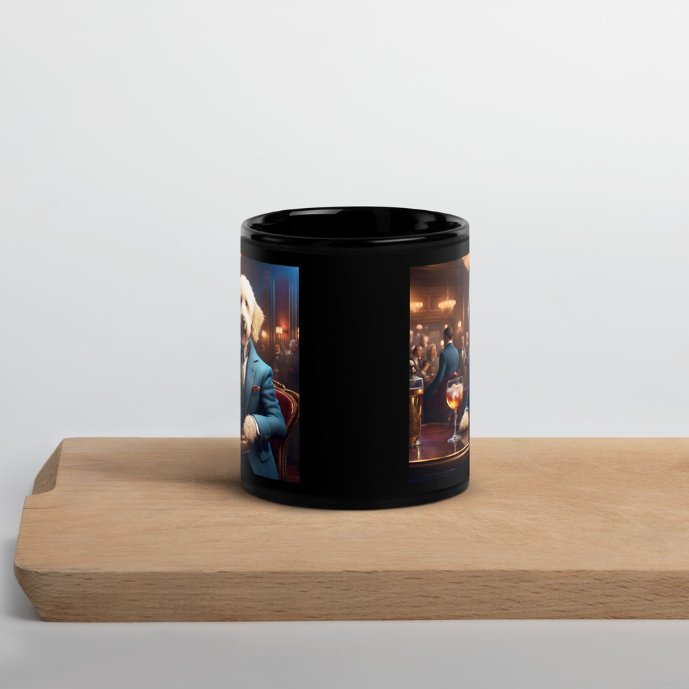 Goldendoodle- Black Glossy Mug v15