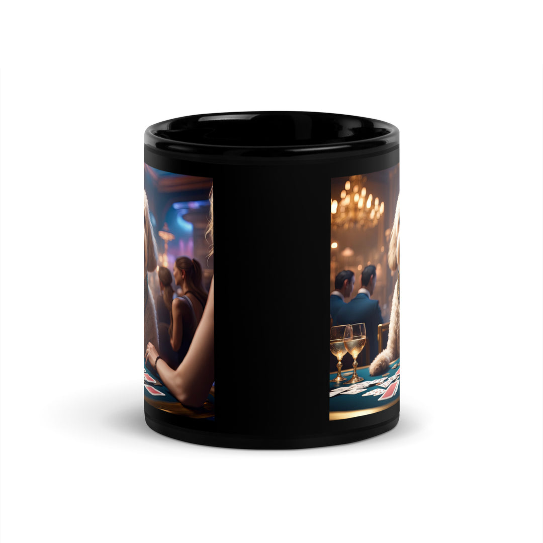 Goldendoodle- Black Glossy Mug v17