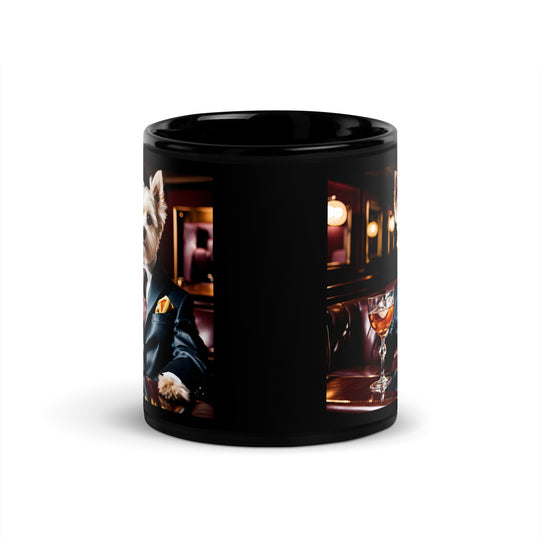 Morkie General- Black Glossy Mug v2