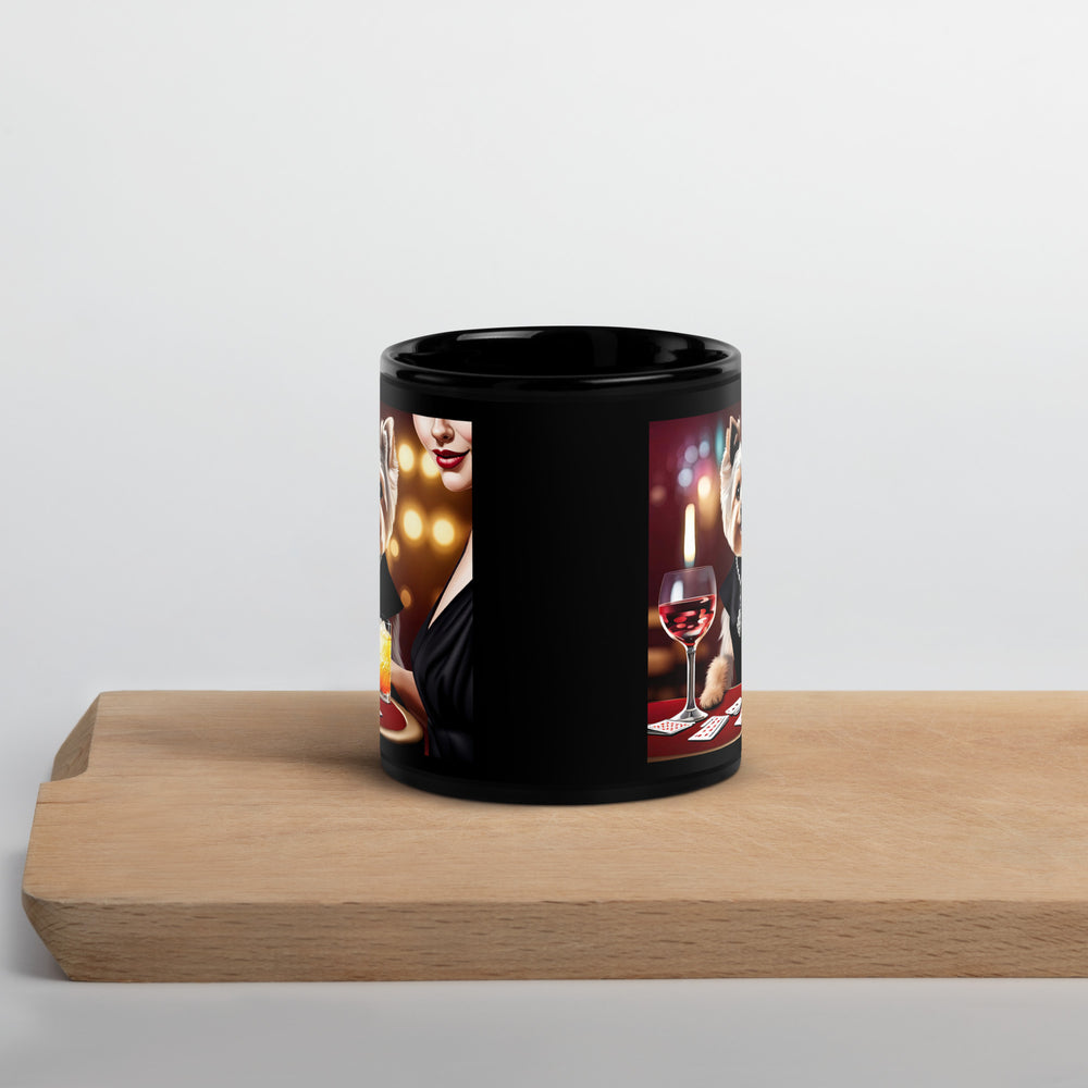 Morkie General- Black Glossy Mug v3