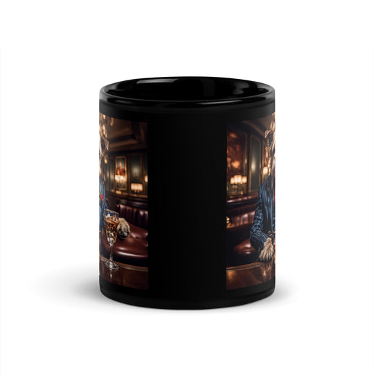 Pekapoo General- Black Glossy Mug v13