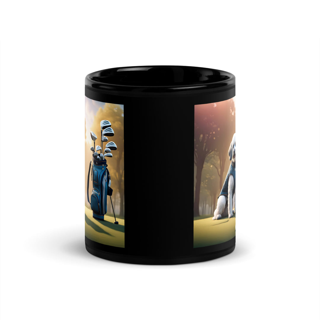 Springador Golfer- Black Glossy Mug