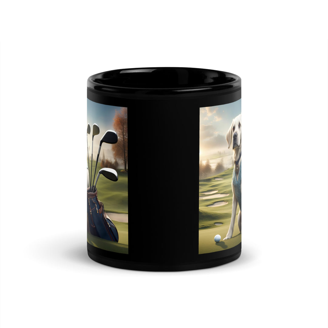 Springador Golfer- Black Glossy Mug v5