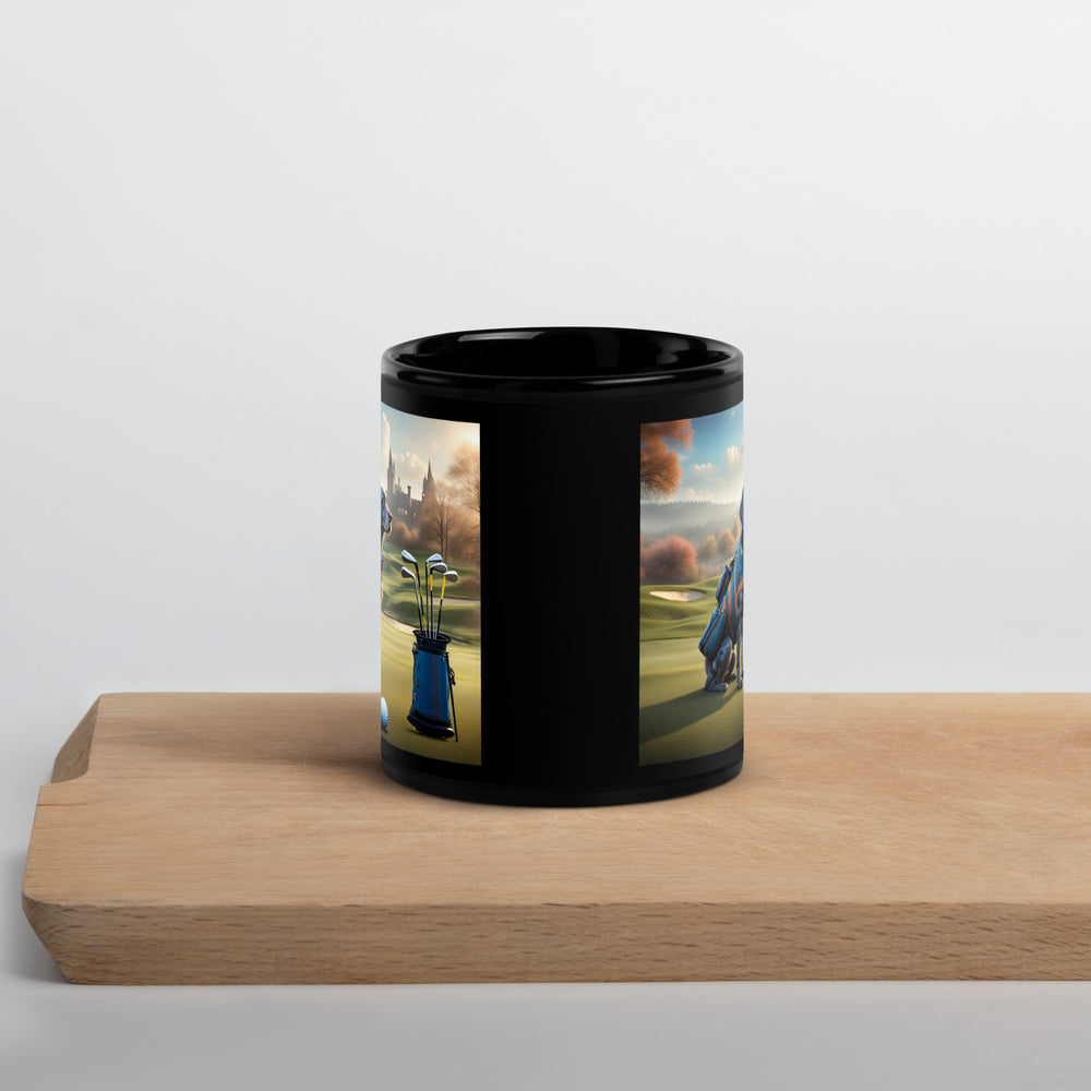 Springador Golfer- Black Glossy Mug v7