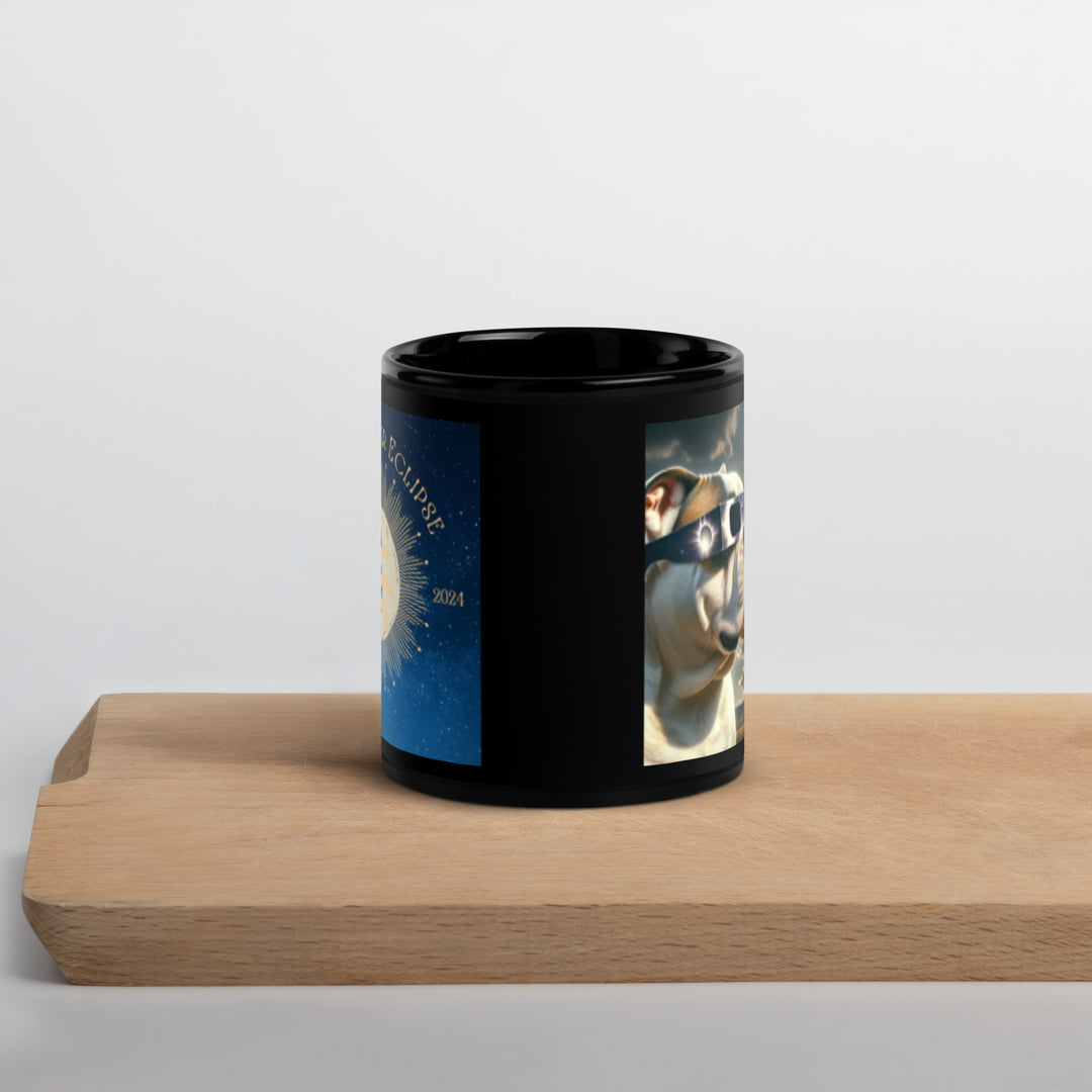 American Bulldog Eclipse- Black Glossy Mug