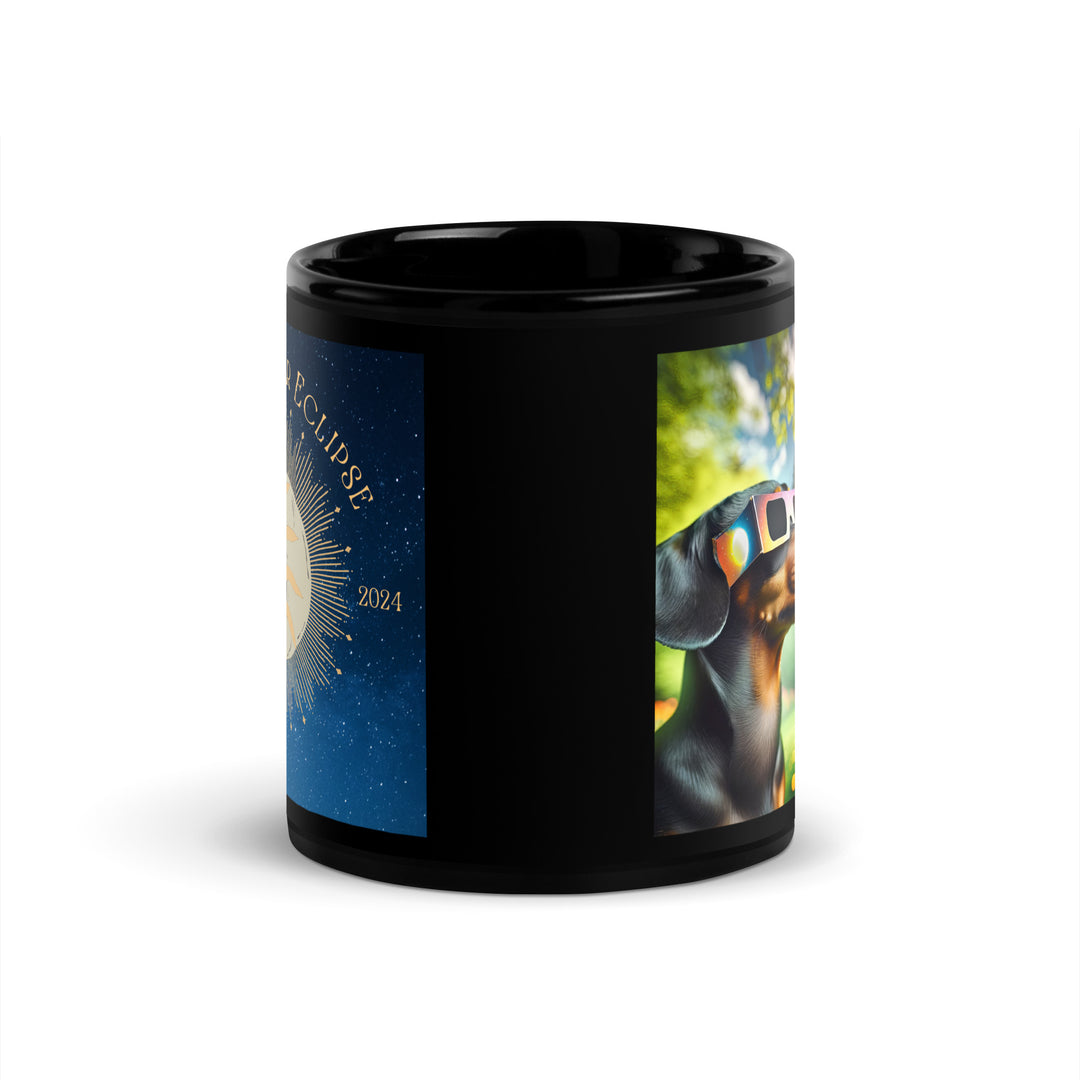 Dachshund Eclipse- Black Glossy Mug