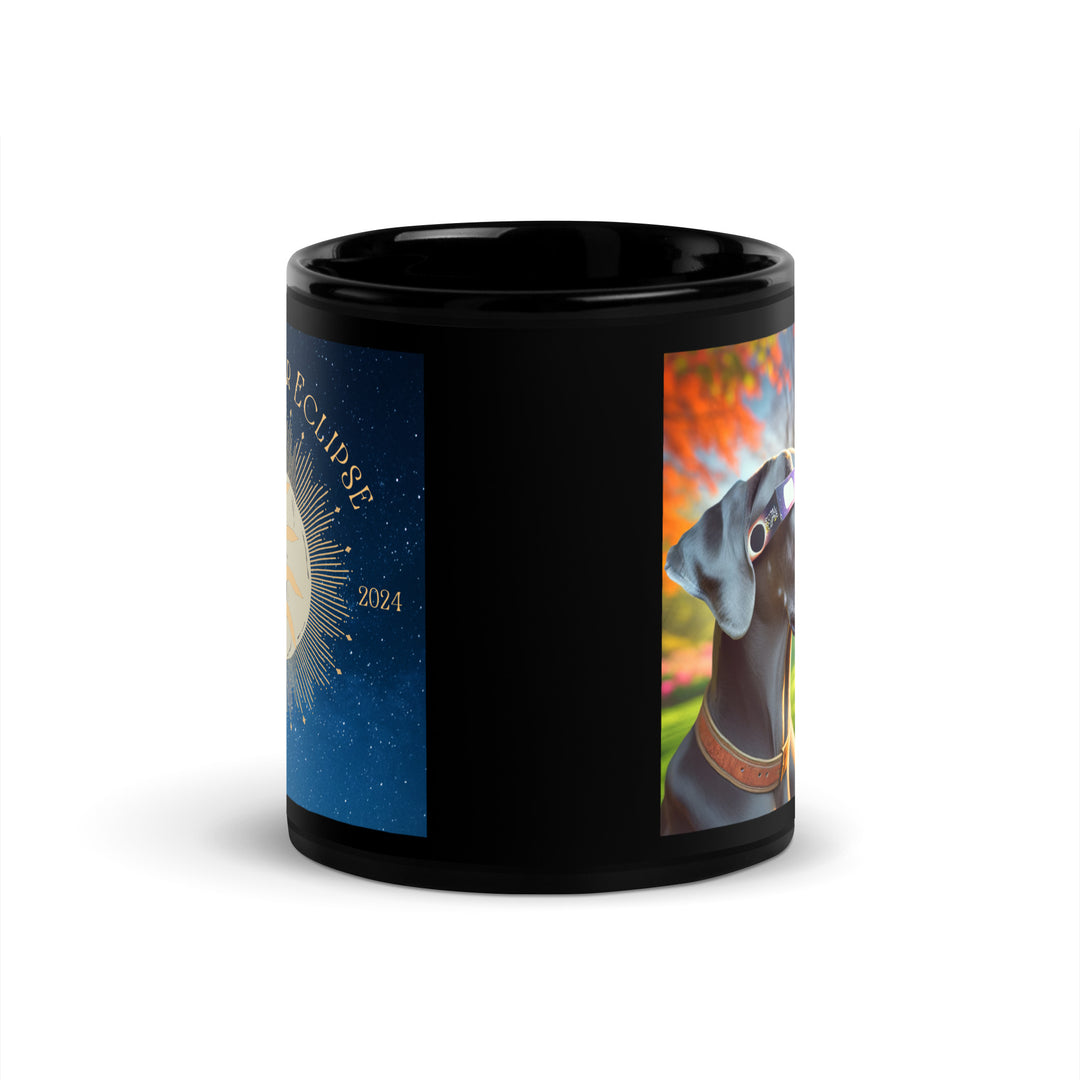 Great Dane Eclipse- Black Glossy Mug v2