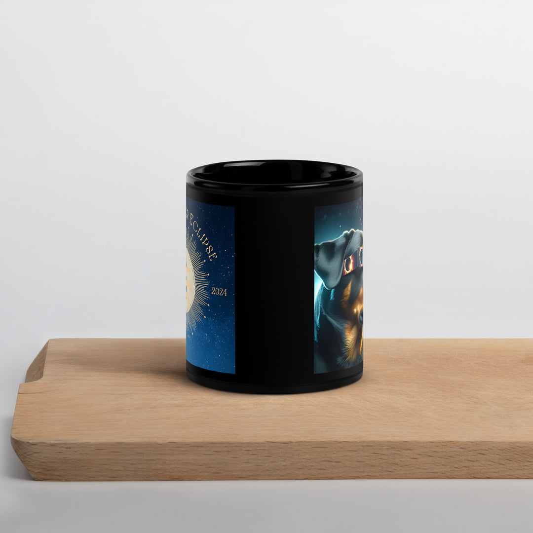 Rottweiler Eclipse- Black Glossy Mug