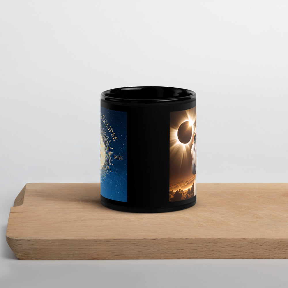 Shih Tzu Eclipse- Black Glossy Mug