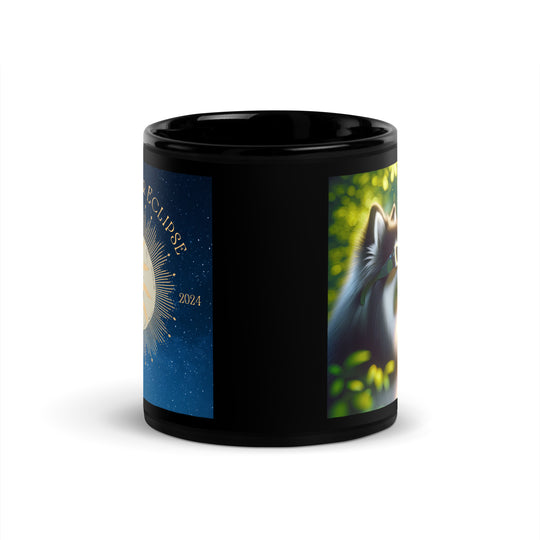 Pomsky Eclipse- Black Glossy Mug