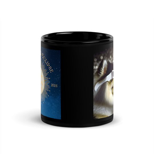 Pomsky Eclipse- Black Glossy Mug v2