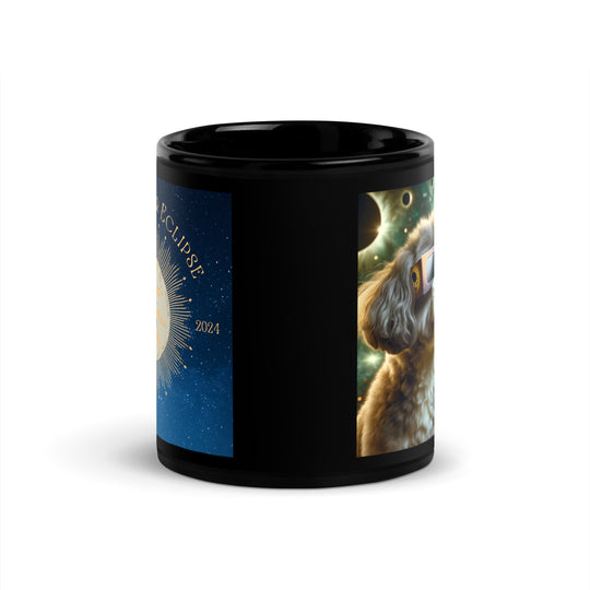 Shih Poo Eclipse- Black Glossy Mug
