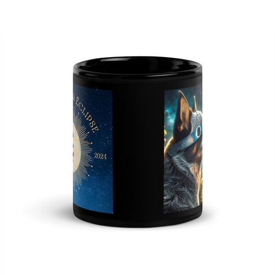 Texas Heeler Eclipse- Black Glossy Mug v2