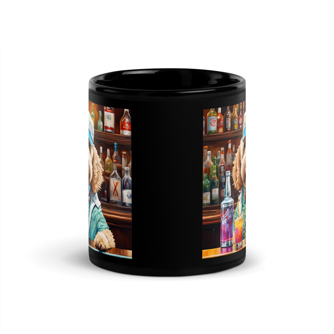 Goldendoodle- Black Glossy Mug v8