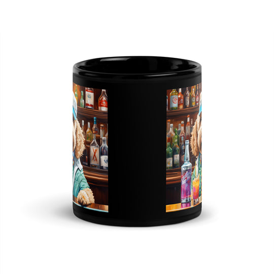 Goldendoodle- Black Glossy Mug v8