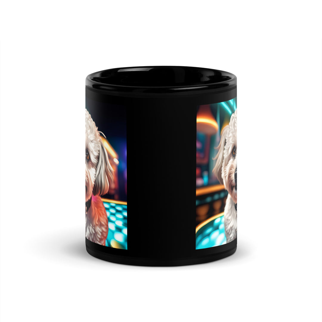 Maltipoo General- Black Glossy Mug v4