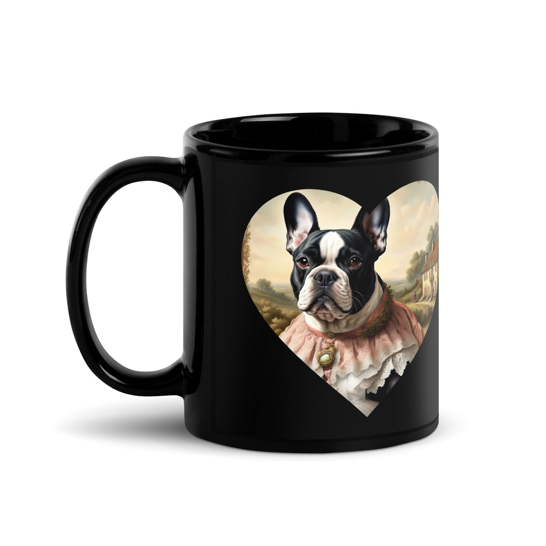 Black Glossy Mug-French Bulldog V3