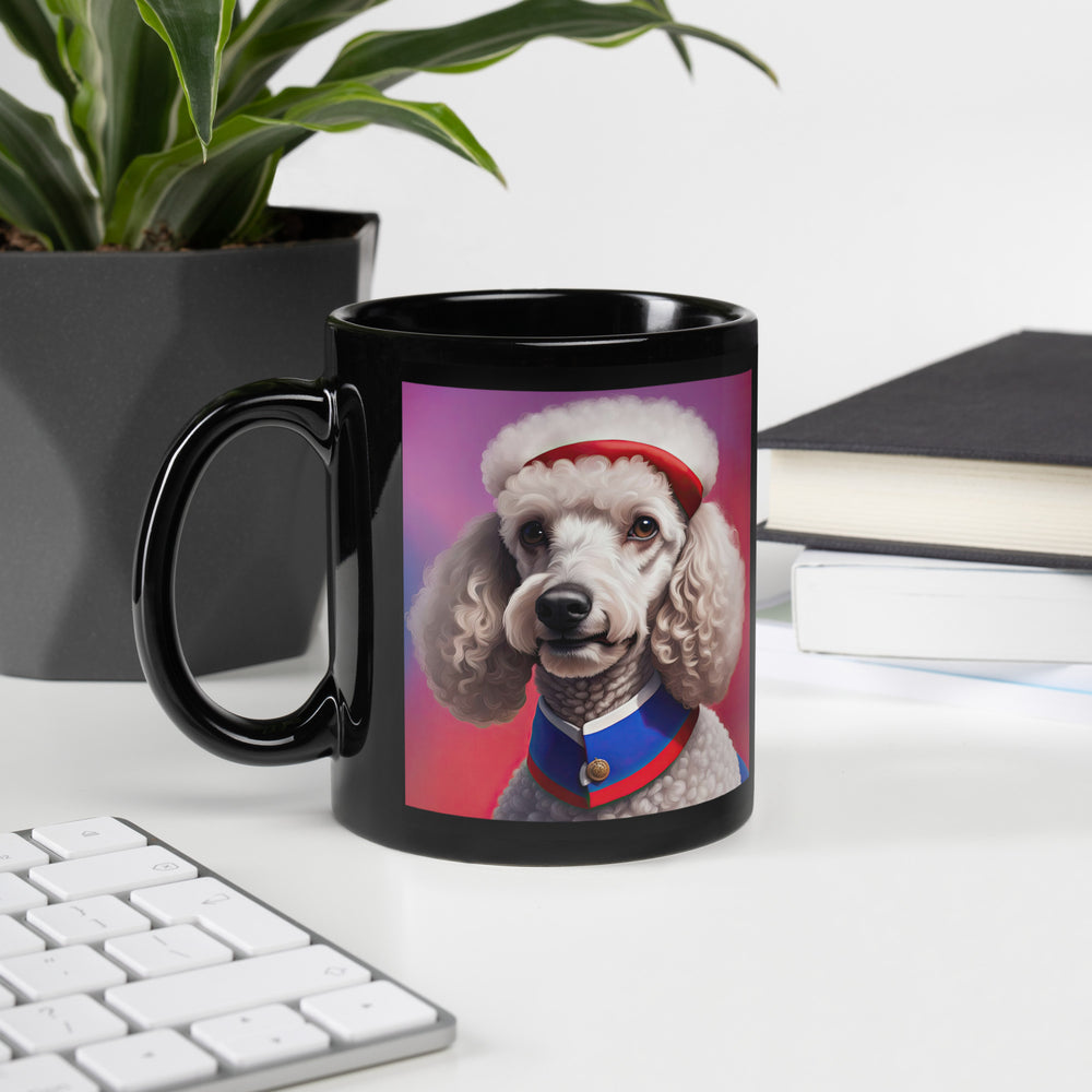 Poodle- Black Glossy Mug