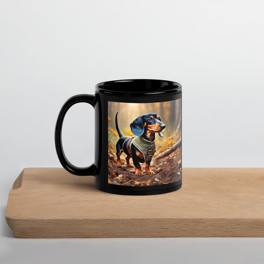 Dachshund- Black Glossy Mug v3