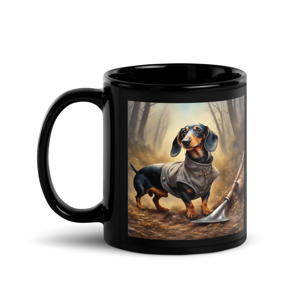 Dachshund- Black Glossy Mug v4